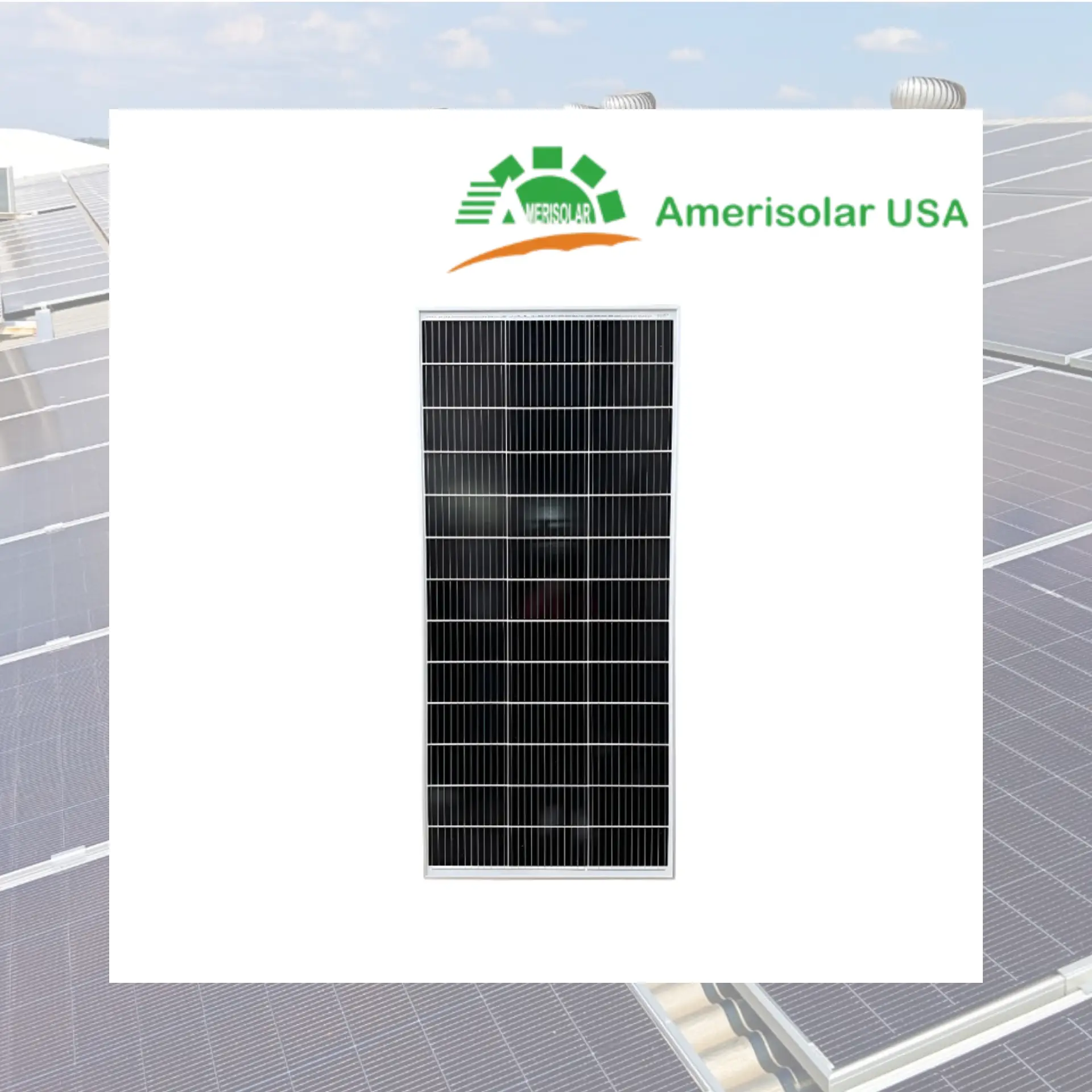Panel Solar Amerisolar AS-8M13-200W 200W Monocristalino
