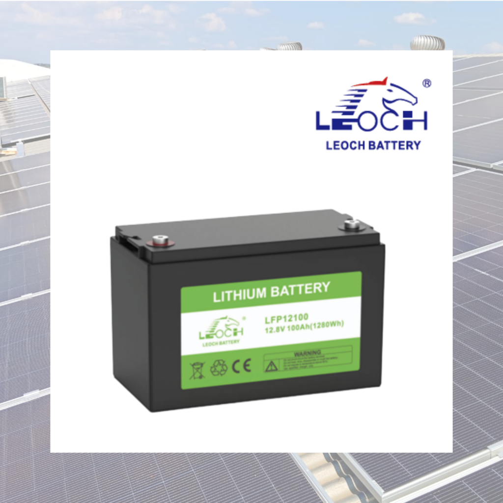 Batería Litio LiFePO4 Leoch Monobloque 12V 100Ah con Bluetooth y BMS Integrado – IP65