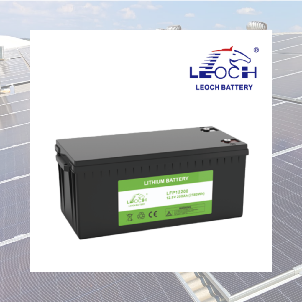 Batería Litio LiFePO4 Leoch Monobloque 12V 200Ah con Bluetooth y BMS Integrado – IP65
