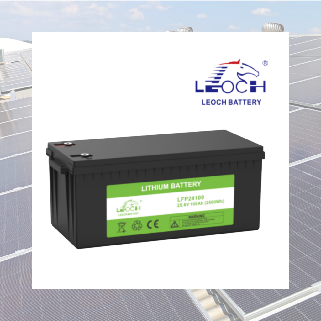 Batería Litio LiFePO4 Leoch LFP24100 25.6V 100Ah con Bluetooth y BMS Integrado – IP65