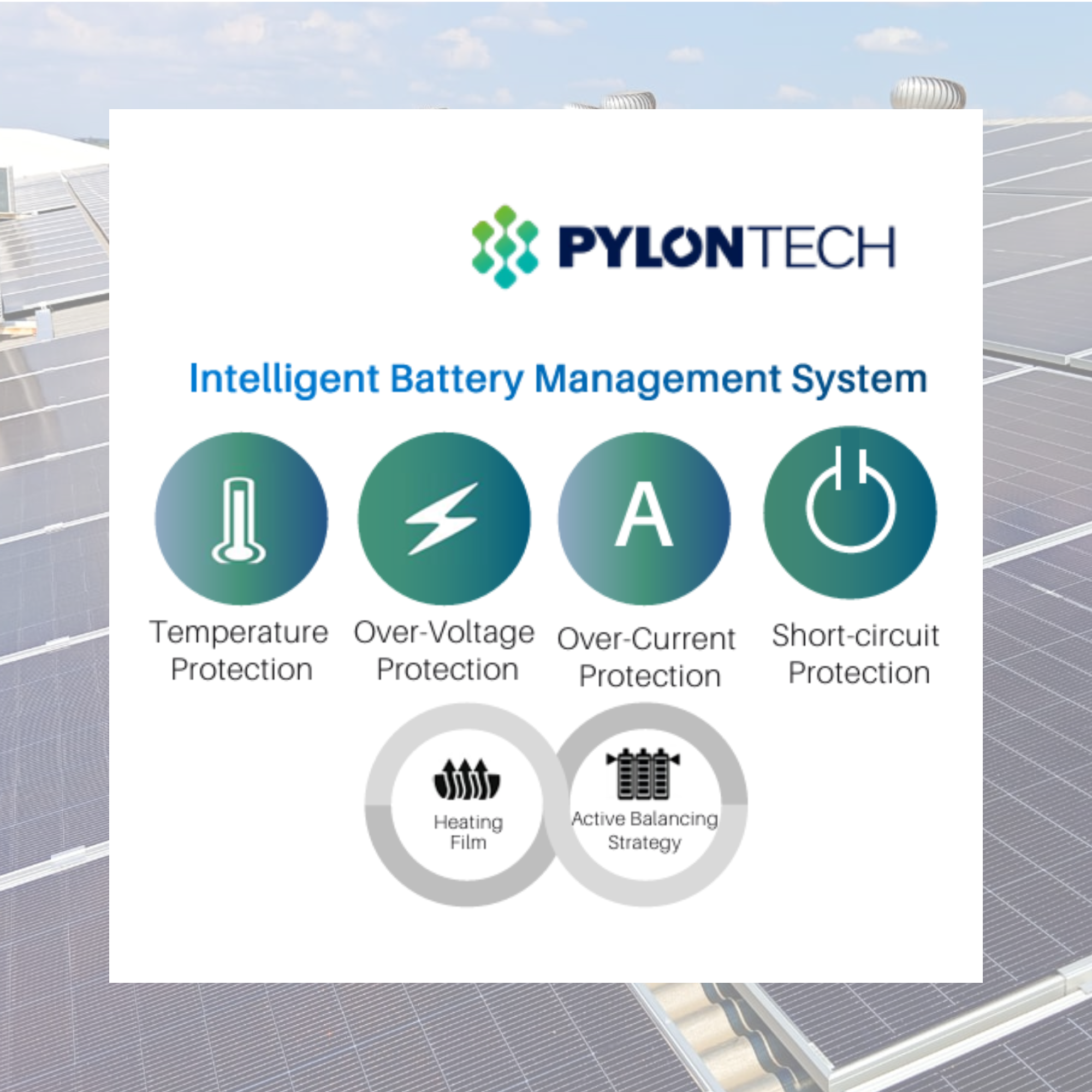 Batería Litio LiFePO4 Pylontech RT12100G31 12V 100Ah con Bluetooth y BMS Integrado – IP67 - Image 7