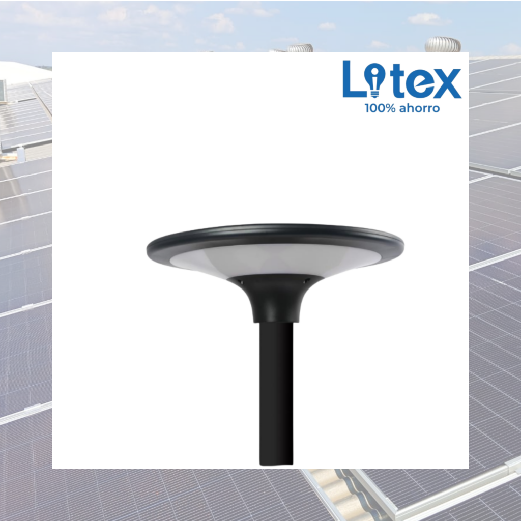 Farola LED Solar Litex LX050 20W IP65 para Exterior