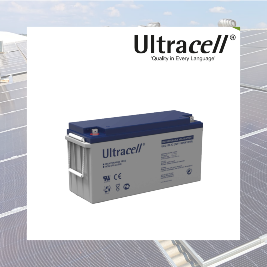 Batería Ultracell UCG150-12 GEL VRLA 12V 150Ah Libre de Mantenimiento