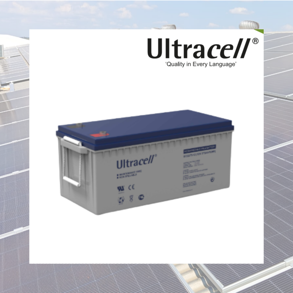 Batería Ultracell UCG275-12 GEL VRLA 12V 275Ah Libre de Mantenimiento