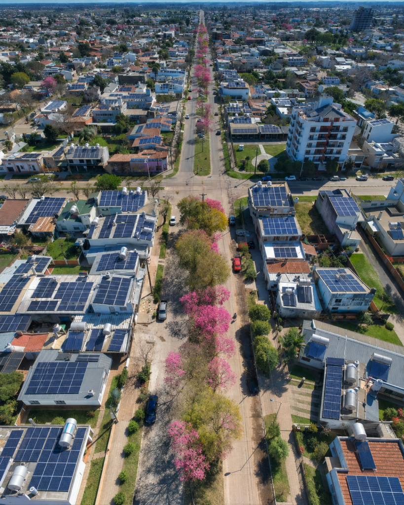 Chajarí con paneles solares