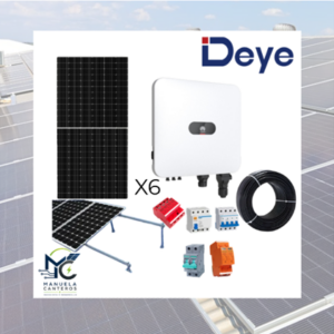 KIT SOLAR ON-GRID HUAWEI 5kW TRIFÁSICO + 6 PANELES TRINA SOLAR 575W + SMART METER